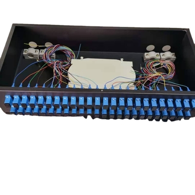 PLC Splitter 1U 19&quot; 24 порта SC/APC 1 24 Волоконно-оптический разделитель для беспроводной сети LAN