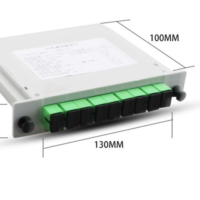 Тип волокна G657A 1x8 SC APC PLC Кассета Волоконно-оптический разделитель для передачи сигнала