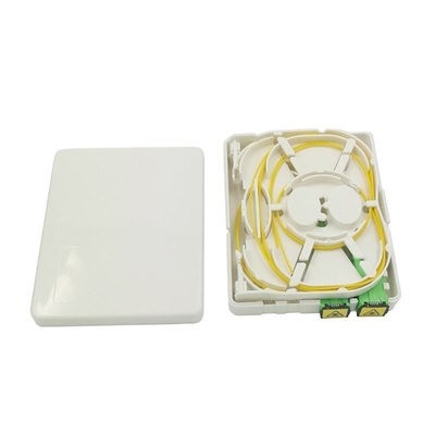 Стенный FTTH мини-волокно-оптический розетка панель коробки с 2 портами и SC/APC Pigtail
