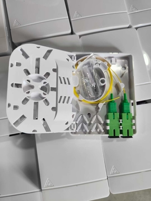 Стенный FTTH мини-волокно-оптический розетка панель коробки с 2 портами и SC/APC Pigtail