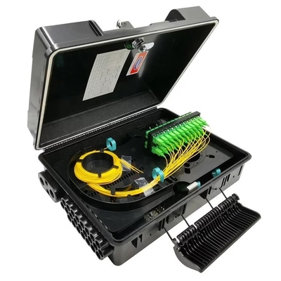 Мини PLC Splitter Fiber Distribution Box 32/48 Core ABS NAP IP68 2PCS 1X16 или 48 адаптер