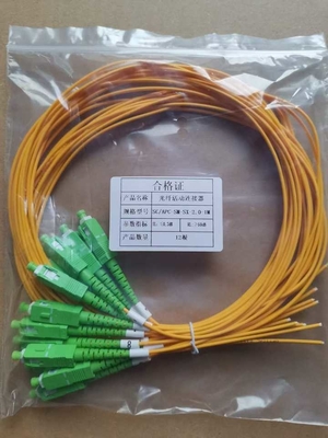 SC UPC Single Mode 1.5M Simplex Fiber Optic Pigtail для широкого температурного диапазона -40-70°C