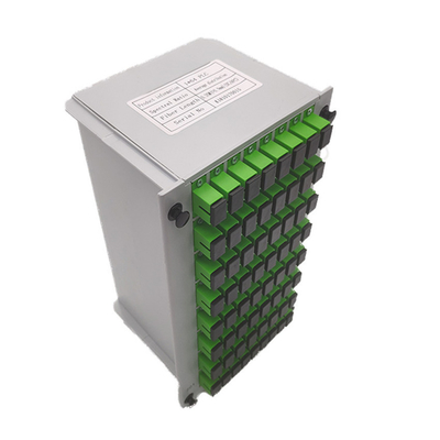 Потеря возврата дБ ≥50 Кассета для разделения оптических волокон PLC 1x64 SC UPC для производительности