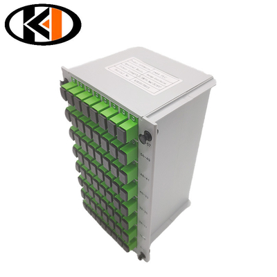 Потеря возврата дБ ≥50 Кассета для разделения оптических волокон PLC 1x64 SC UPC для производительности