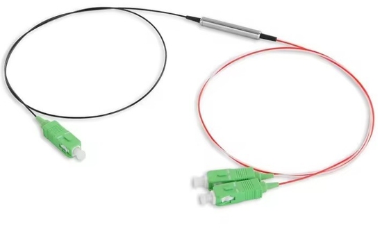 3 Высокая мощность PER ER 28dB 1x2 1 2 Mini PM FBT Fiber Optic Splitter с типами волокон G657A