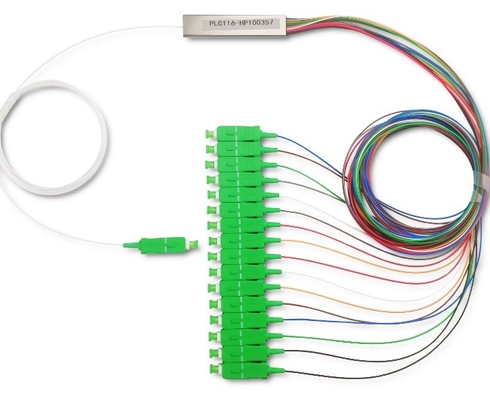FTTH Micro Steel Tube Type 1x16 SC APC Fiber Optic Plc Splitter для FAT и FTD