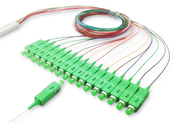 FTTH Micro Steel Tube Type 1x16 SC APC Fiber Optic Plc Splitter для FAT и FTD